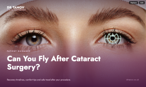 Can You Fly After Cataract Surgery