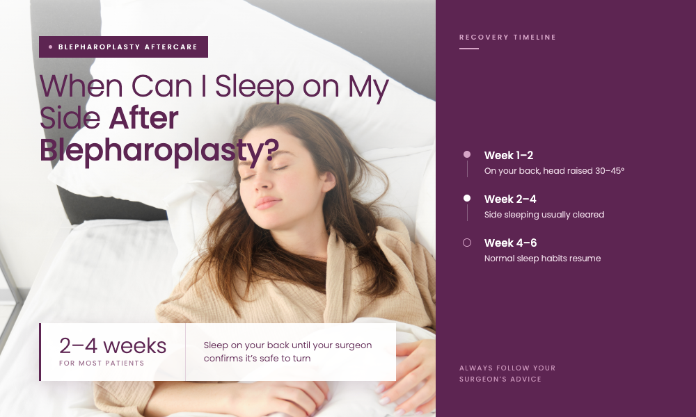 When Can I Sleep on My Side After Blepharoplasty