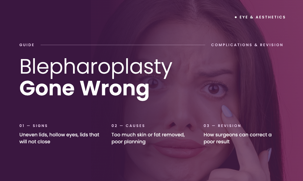blepharoplasty gone wrong photos